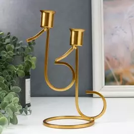 Металлический подсвечник на 2 свечи