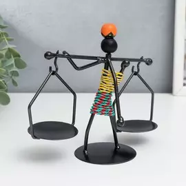 Подсвечник металл на 2 свечи