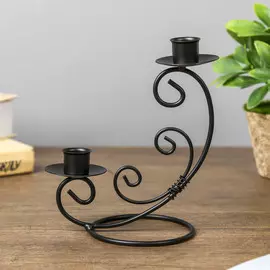 Подсвечник металл на 2 свечи