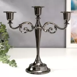 Металлический подсвечник на 3 свечи
