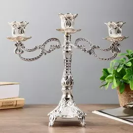 Подсвечник металл на 3 свечи