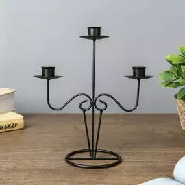 Подсвечник металл на 3 свечи