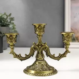 Металлический подсвечник на 3 свечи