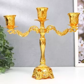Подсвечник металл на 3 свечи