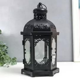 Подсвечник металл, стекло