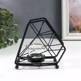 Подсвечник металл, стекло на 1 свечу