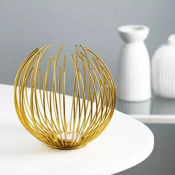 Подсвечник металлический на 1 свечу take it easy