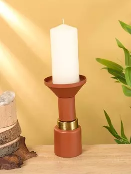 Подсвечник на 1 свечу текстурный