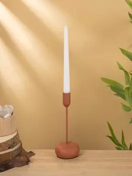 Подсвечник на 1 свечу текстурный