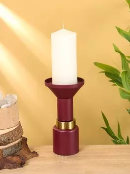 Подсвечник на 1 свечу текстурный