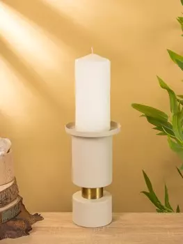 Подсвечник на 1 свечу текстурный