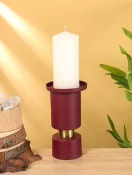 Подсвечник на 1 свечу текстурный