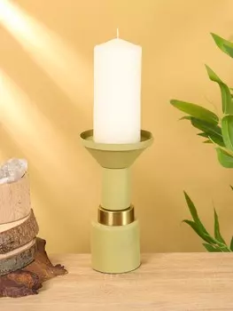 Подсвечник на 1 свечу текстурный