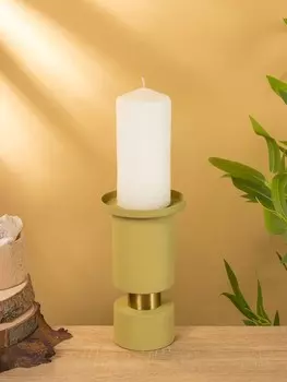 Подсвечник на 1 свечу текстурный