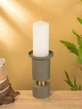 Подсвечник на 1 свечу текстурный