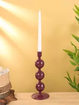 Подсвечник на 1 свечу текстурный