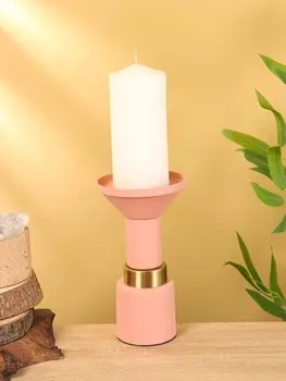 Подсвечник на 1 свечу текстурный