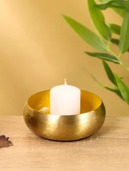 Подсвечник с золотым покрытием, 11114 см