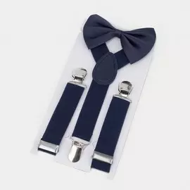 Подтяжки детские, ширина 2.5 см, цвет темно-синий