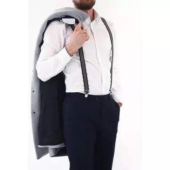 Подтяжки взрослые, ширина 2.5 см, цвет черный/бежевый