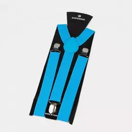 Подтяжки взрослые, ширина 2,5 см, цвет голубой