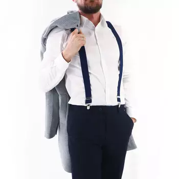 Подтяжки взрослые, ширина 3.5 см, цвет темно-синий