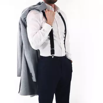 Подтяжки взрослые, ширина 3.5 см, цвет черный