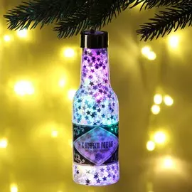 Елочная игрушка на новый год, с гирляндой