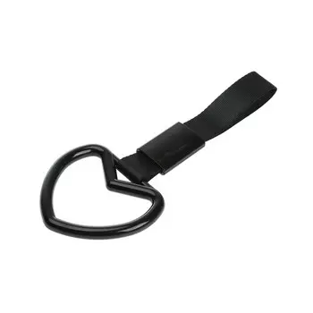 Подвеска цурикава, jdm, сердце, черный