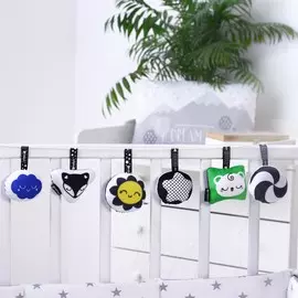 Погремушка-подвеска на кроватку по методике г. домана набор из 6 игрушек