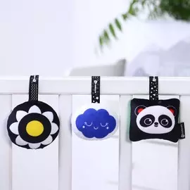 Погремушка-подвеска на кроватку по методике г. домана набор из 3 игрушек цвет