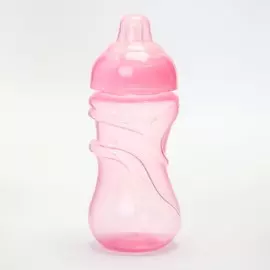 Поильник детский с мягким носиком, 340 мл., цвет розовый