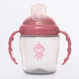Поильник детский с силиконовым носиком, 240 мл., цвет розовый
