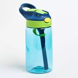 Поильник детский, мягкий носик, цвет голубой, 480 мл