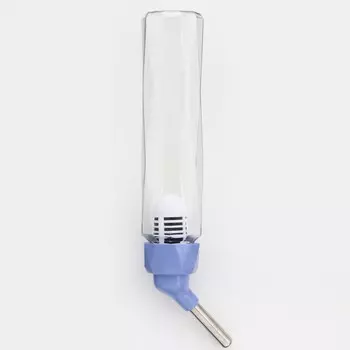 Поилка для грызунов, 125 мл, крепление-пружинка, синяя