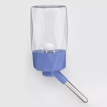 Поилка для грызунов, 250 мл, крепление-пружинка, синяя