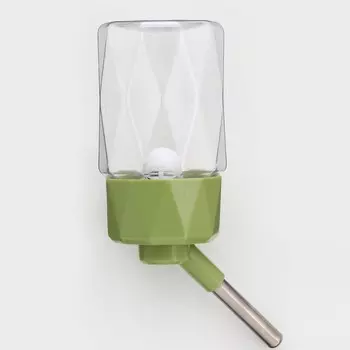 Поилка для грызунов, 250 мл, крепление-пружинка, зеленая