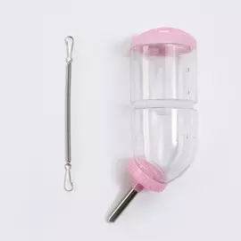Поилка для грызунов, 500 мл, 20.55 см, розовая