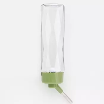 Поилка для животных, 750 мл, крепление-пружинка, зеленая