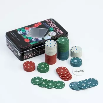Покер, набор для игры, фишки с номиналом 100 шт., 11.519 см