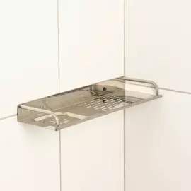 Полка для ванной комнаты настенная, 38,5115 см, нержавеющая сталь