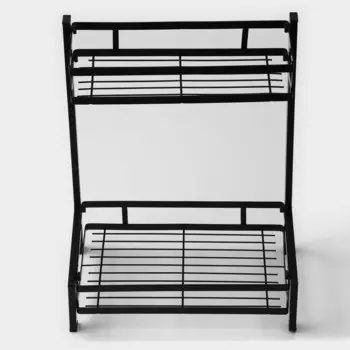 Полка для кухни 2-х ярусная доляна, 33.520.539 см, черная