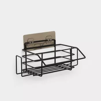 Полка на липучке, 241410 см, черная