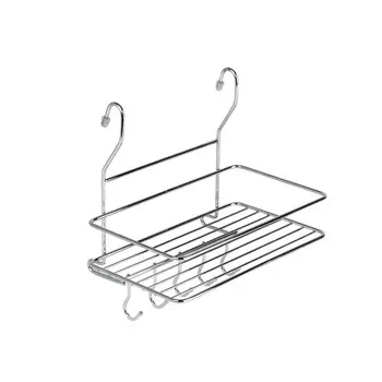 Полка на рейлинг большая с крючками