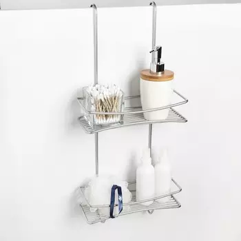 Полка навесная для душевой кабины 2-х ярусная