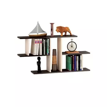 Полка навесная пн-04, 600х1050х180, венге/дуб молочный