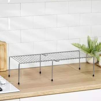 Полка раздвижная для шкафа, 36-622215 см, хром