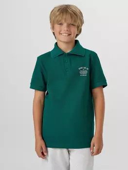 Поло для мальчиков зеленое