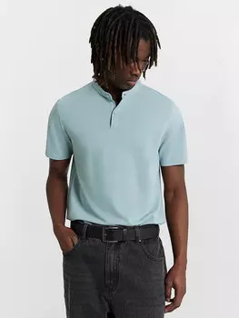 Поло мужское голубое