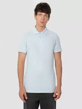 Поло мужское голубое